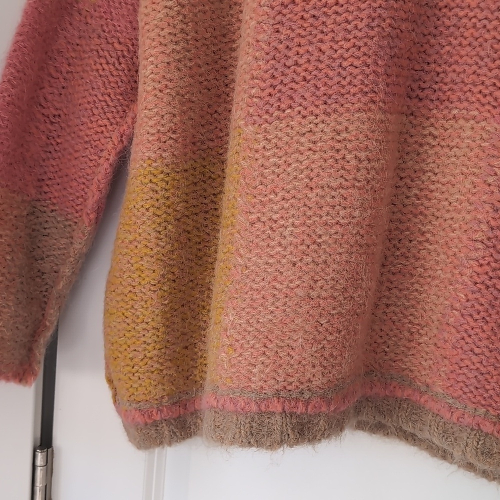 NWOT Free People Domino Prairie Sunset Alpaca Wool Blend Sweater - Picture 5 of 9